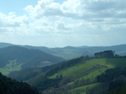 Typischer Fichtenwald im Schwarzwald, Blick bei St. Georgen, Quelle: selbst fotografiert, Fotograf: Siegfried Wessler, Datum: 11. April 2006