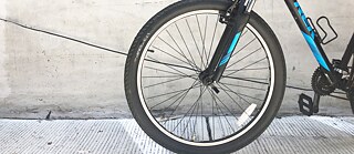 A bicycle, which relies heavily on ball bearings to function