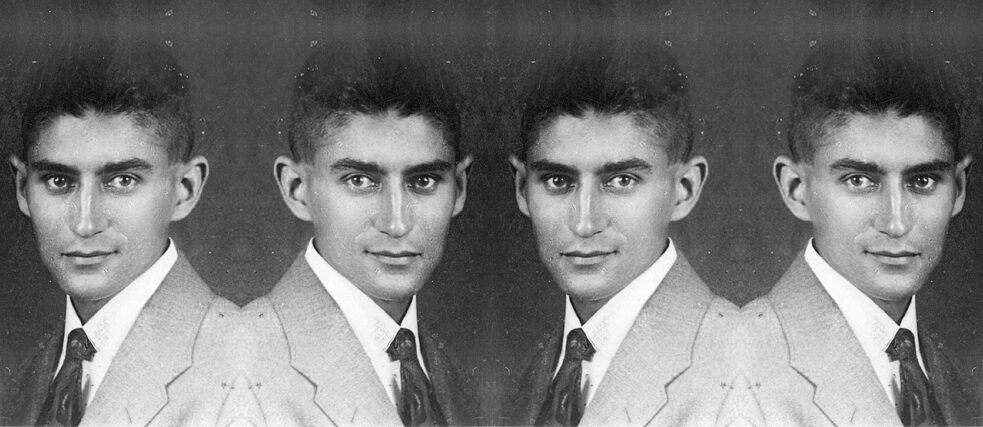 Franz Kafka, körülbelül 34 éves korában. 1917 júliusa 