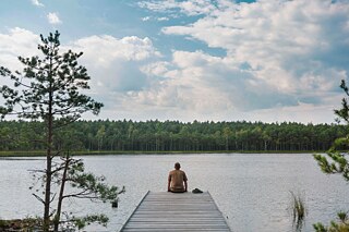 Ivanas prie Kukuižės ežero. Čia jis dažnai ateina pažvejoti. 