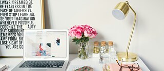 A blogger's desk