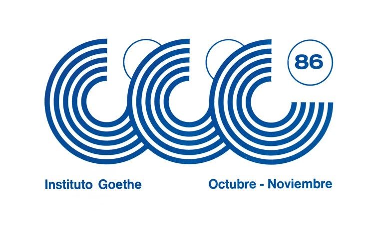 Detalle del programa mensual de Octubre y Noviembre de 1986 del Goethe-Institut Buenos Aires.
