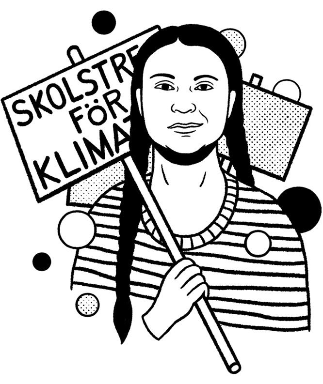 Greta Thunberg, 16 anni, Svezia