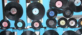 Schallplatten in verschiedenen Größen