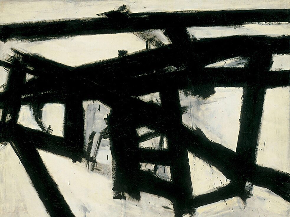 The Subconscious Art Of Graffiti Removal: Neither graffiti nor a buff, but rather the Franz Kline painting "Mahoning," 1956. Kline paintings can only be found in museums or private collections, not in the streets.