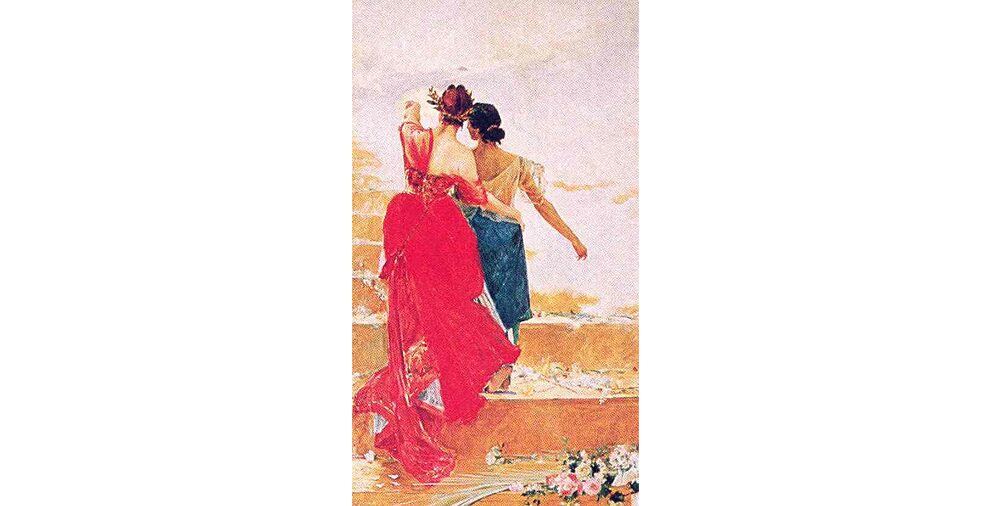 „<a href="https://commons.wikimedia.org/wiki/File:Espana_y_Filipinas_by_Juan_Luna.jpg" target="_blank">España y Filipinas</a>” 1886 Öl auf Leinwand, ein Gemälde des philippinischen Malers Juan Lunas. 