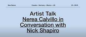 Nerea Calvillo in Conversation with Nick Shapiro