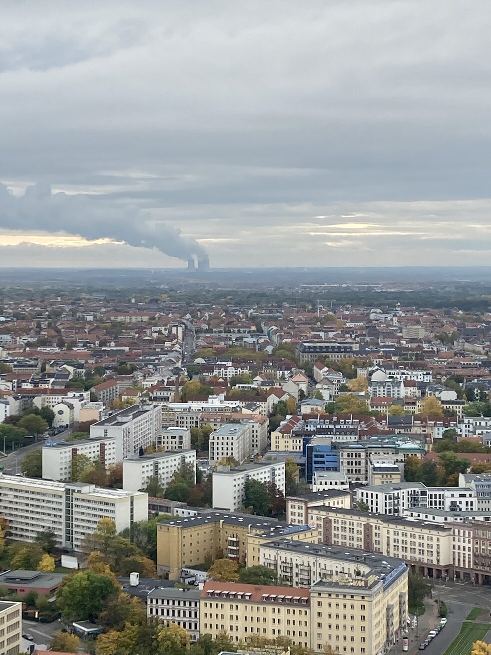 Leipzig viewed from its tallest building