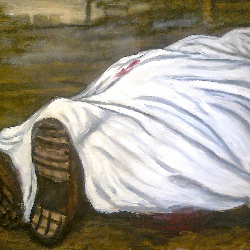 Morti bianche, dipinto di Carlo Soricelli
