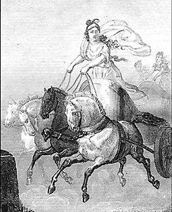 Representation of Cynisca from 1825.