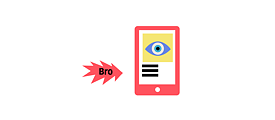 Illustration: A smartphone, next to it a jagged speech bubble containing the word “Bro”