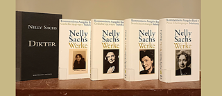 Bücher der Nobelpreisträgerin Nelly Sachs in der Bibliothek des Goethe-Instituts Schwedens in Stockholm