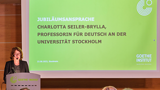 Charlotta Seiler Brylla, Professorin für Deutsch an der Universität Stockholm