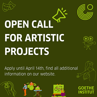 Poster for the "Open Call for artistic projects"