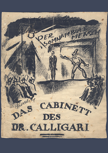 „Gabinet doktora Caligari” - szkic plakatu do filmu 