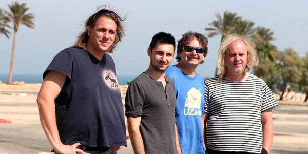 Jaroslav Noga mit der Band Už jsme doma auf seiner ersten Tournee in Israel. Foto: © privat