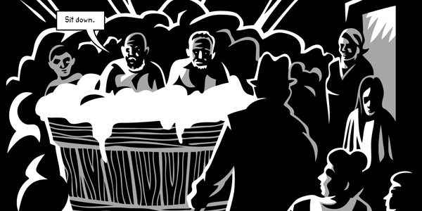 Ein Ausschnitt aus dem Comic „ Das Schloss“. © Self Made Hero