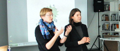 Lena Prents and Johanna M. Keller, © Goethe-Institut/ Dima Belush