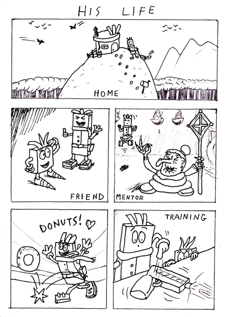 Comics vom Workshop mit Thomas Wellmann