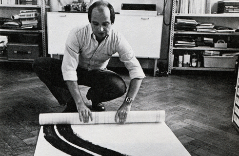 KP BREHMER arbeitet an Realkapital-Produktion, Berlín, 1974. (Ausschnitt) © KP Brehmer Nachlass, Berlin, 2011.