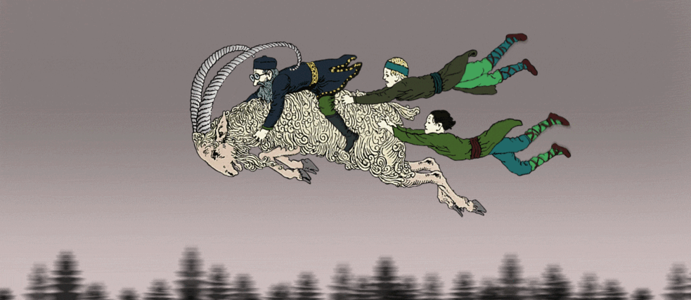 Einen Schneider bestrafte Rübezahl einst mit einem Höllenritt auf einem fliegenden Bock.