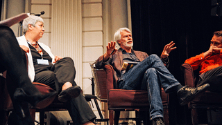 Discussion with Seyran Ates, Chris Dercon and Simon Strauß.