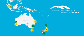Enterprise German - an interactive map of participating schools and companies in the region South-East -Asia​