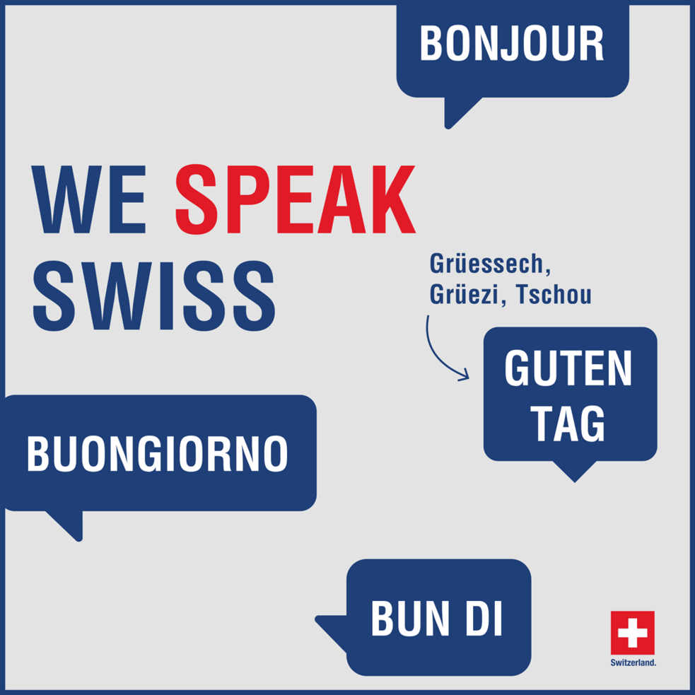 Graphic Swiss Natianal Languages