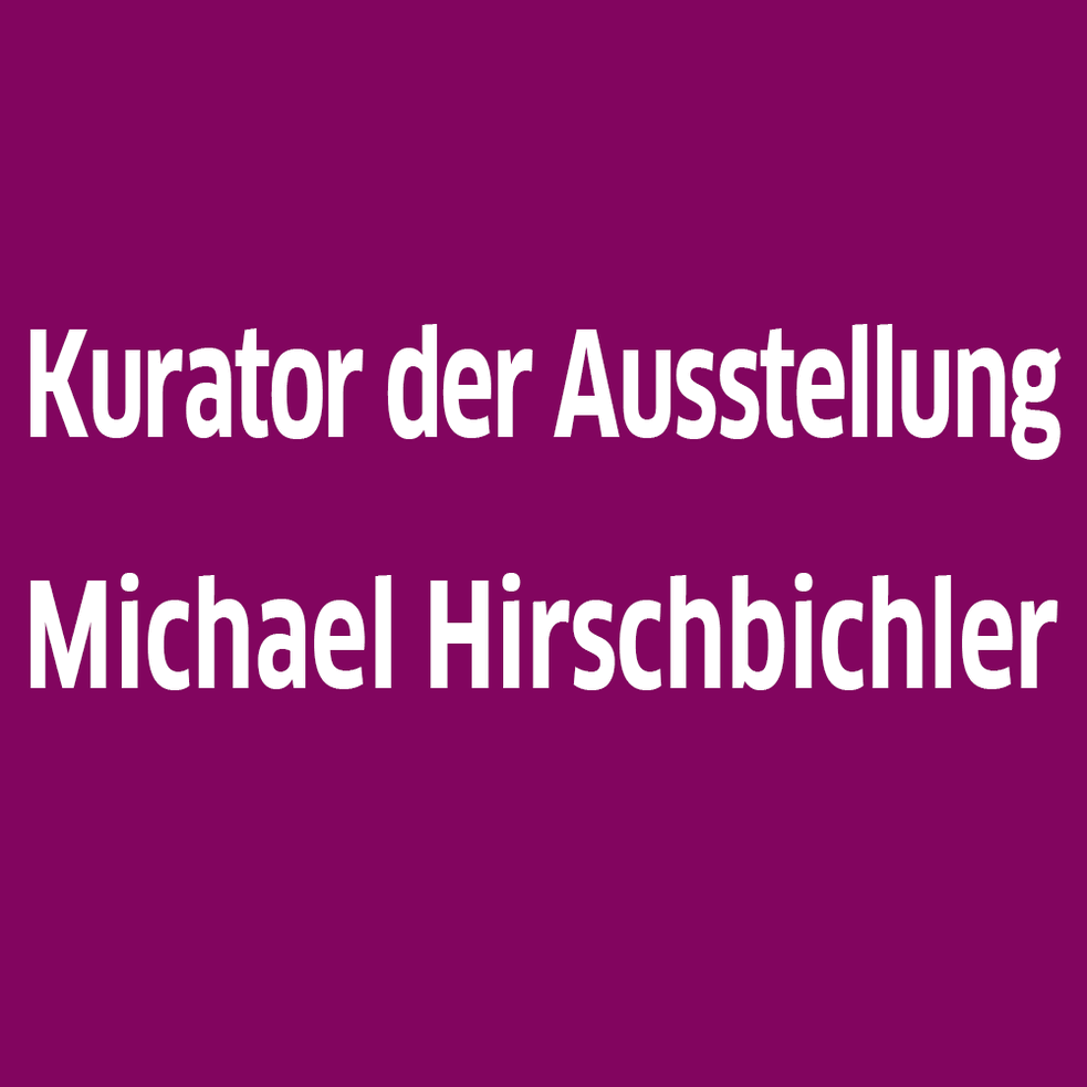 Kurator der Ausstellung, Michael Hirschbichler