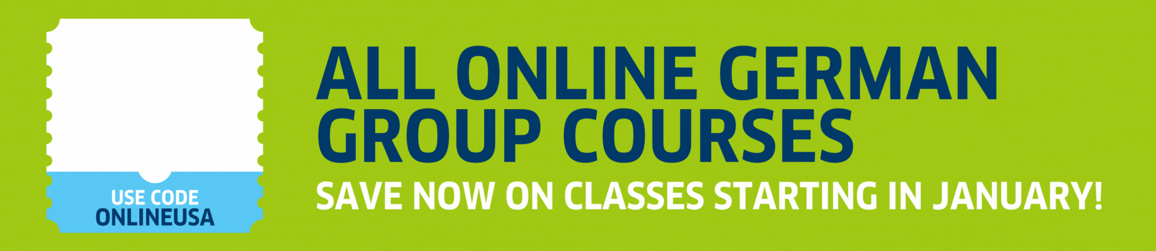  save 20% on online group courses with code ONLINEUSA