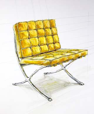 Illustration: Barcelona Sessel &copy; © Goethe-Institut Barcelona Sessel