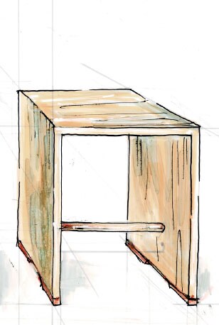 Illustration: Ulmer Hocker &copy; © Goethe-Institut Ulmer Hocker