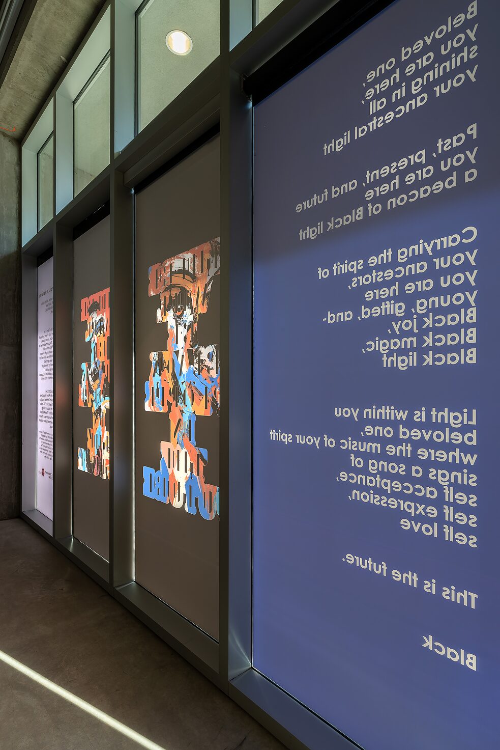 Exhibition-on-glass at Goethe Pop Up Kansas City: There Are Black People in the Future 