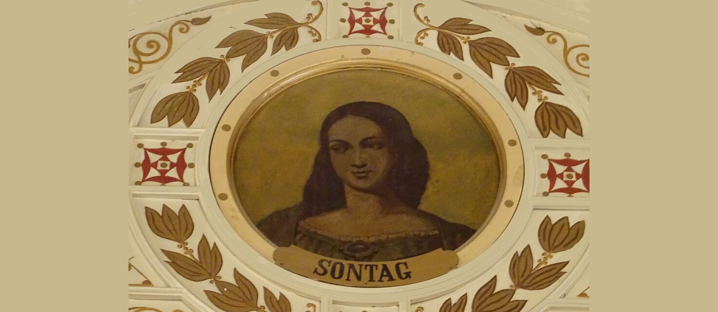 Henriette Sontag Das Medaillon im Spiegelsaal des Liceu Goethe