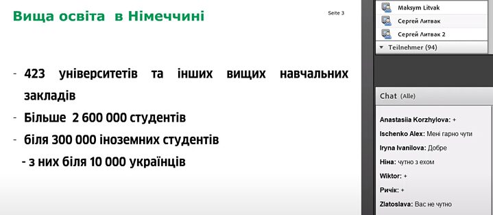 Онлайн-презентація «Міст до вищої освіти у Німеччині» 14.05.2021
