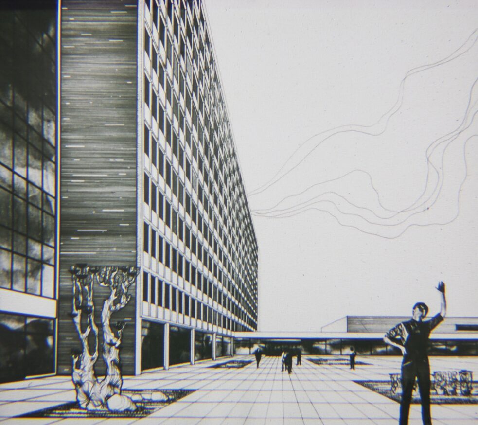 Проект промышленного здания в Беларуси, архитектор: И. Бовт // 1970-е
