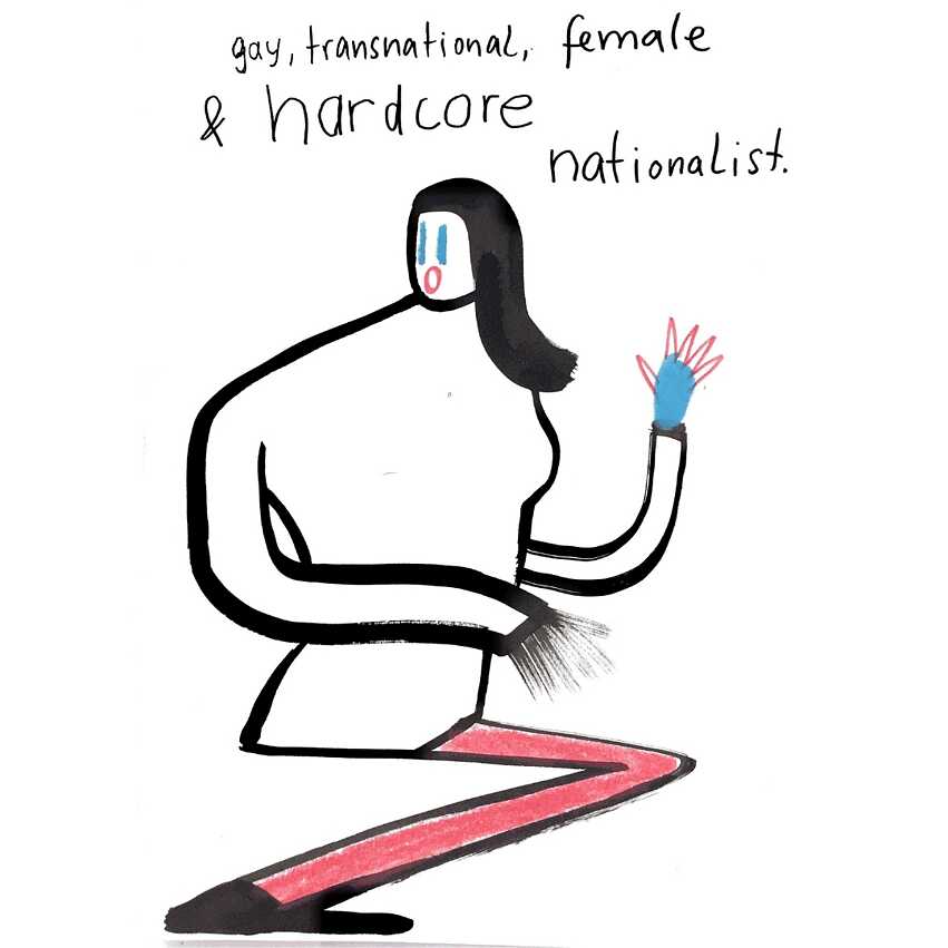 Homosexuell, transnational, weiblich, hardcore, Nationalist*in?