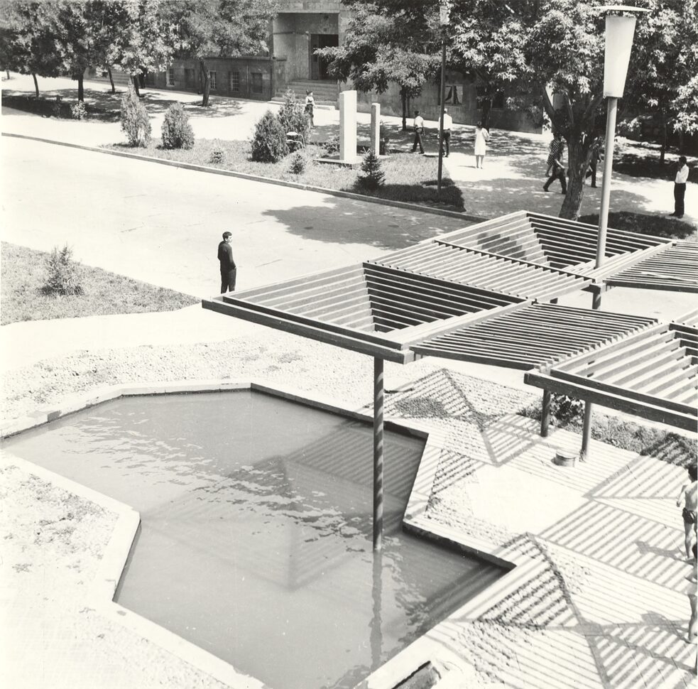 Gestaltung eines Abschnitts des Boulevards Abowjan-Straße zwischen Tumanjan-Straße und Moskowjan-Straße (Jerewan), Architekten: Darbinjan, D. Awetissjan, K.  Martirossjan // 1962–1966
