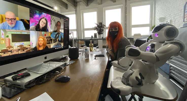 NAO-Roboter im Goethe-Institut Slowakei 