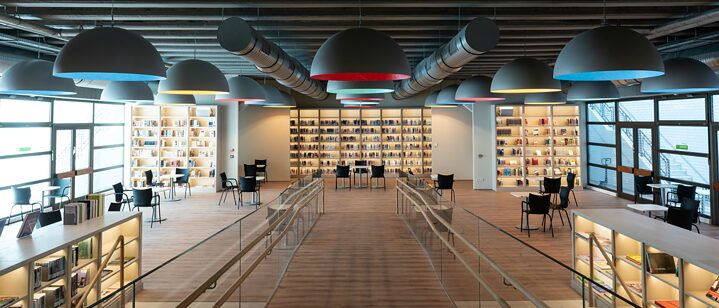 Die renovierte Bibliothek im Goethe-Institut Athen