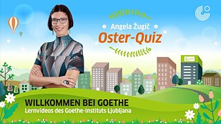 Agela Žugič &copy; Graphik: Yuchen Jemeršić; © Goethe-Institut Ljubljna Oster-Quiz mit Agie