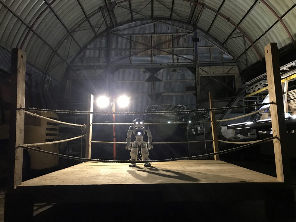 GAIA in the boxing ring in Groningen, Netherlands