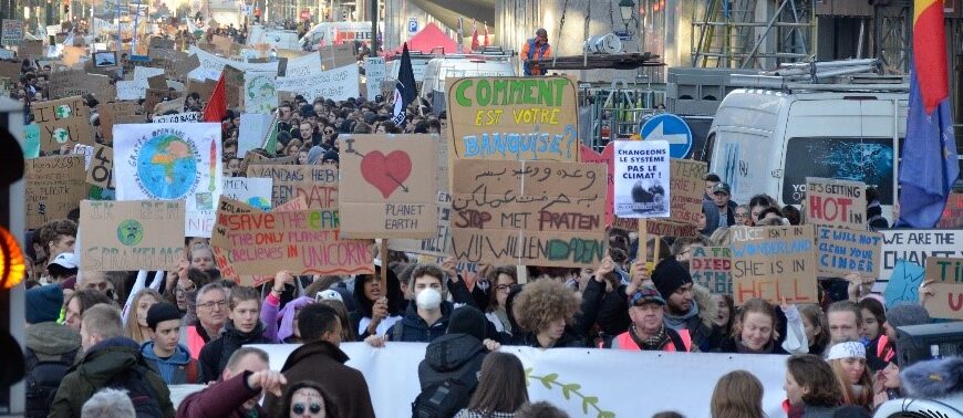 La huelga de Youth for Climate en Bélgica
