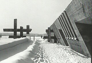 Gedenkkomplex Chatyn (Gebiet Minsk), Architekten: J. Gradow, W. Sankowich, L. Lewin // Bildhauer: S. Selichanow // 1968–1969