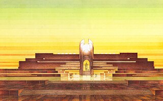 Конкурсный проект музея Ленина в Душанбе, архитектор: Ю. Пархов // 1980-е