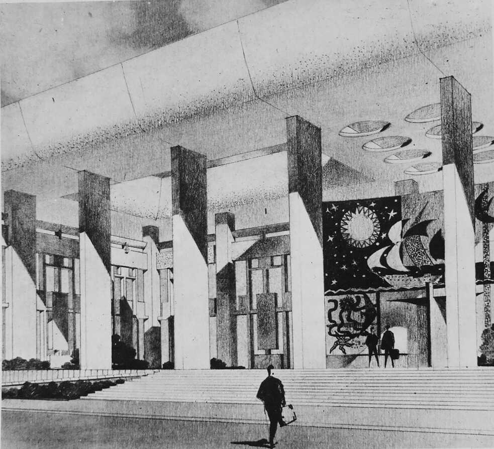 Seebahnhof (Baku), Architekt*innen: W. Schulgin, I. Orlowa-Stroganowa, M. Towmasjan 