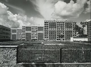 Chelyuskinsky residential area in Novosibirsk, architects: A. Mikhailov, G. Gavrilov, A. Volovik, E. Nagorskaya // 1970s