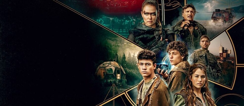 Detail from the official Poster of the netflix series "Tribes Of Europa" shows its six Protagonists 