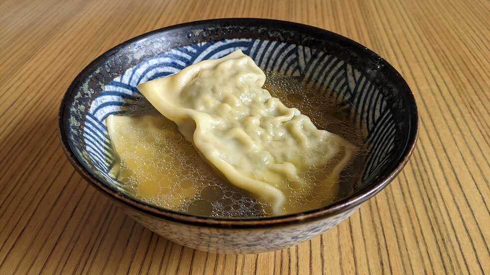 The beginning of the Maultaschen