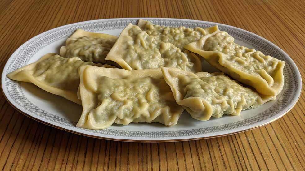 The beginning of the Maultaschen